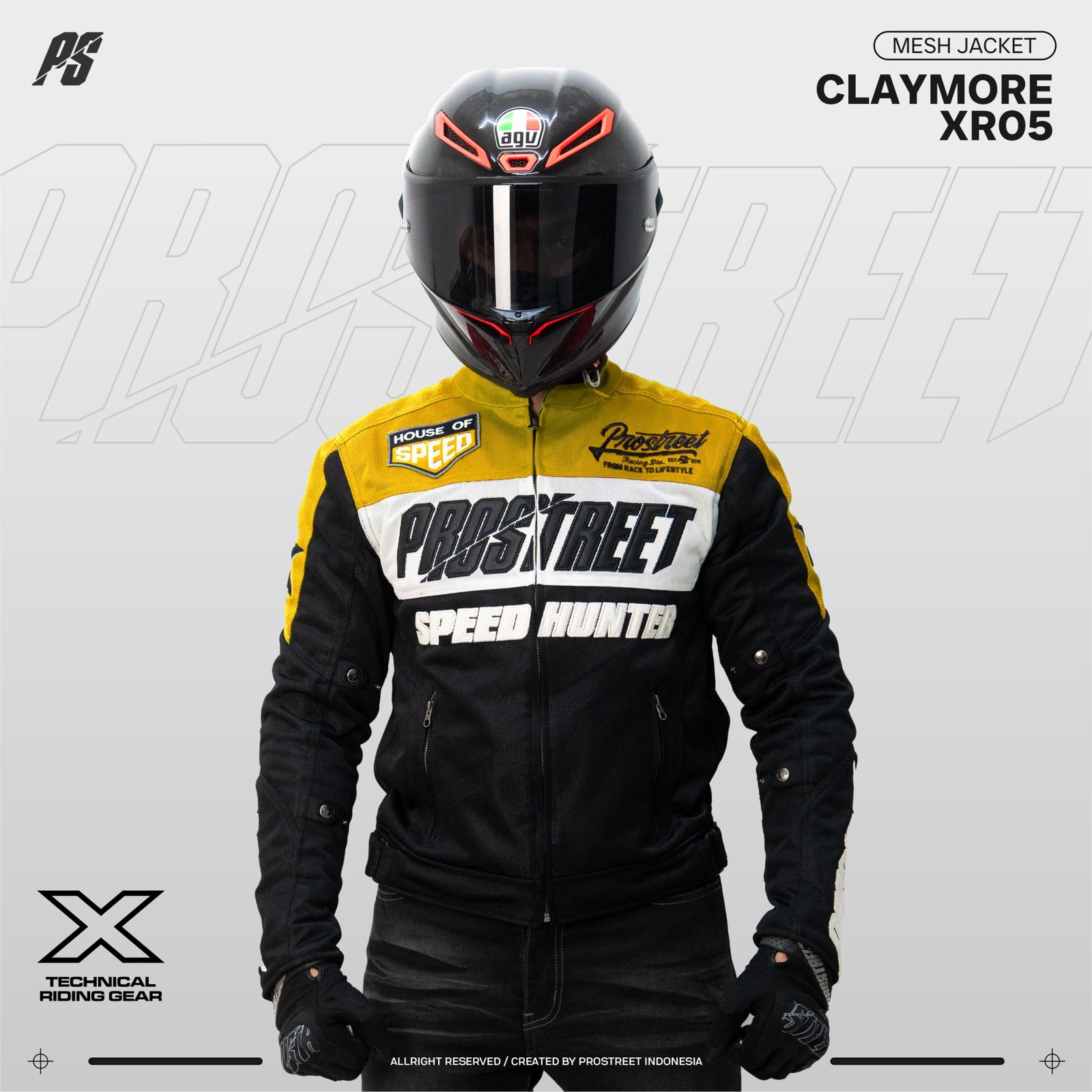 Prostreet Claymore XR05 Mesh Motorcycle Jacket