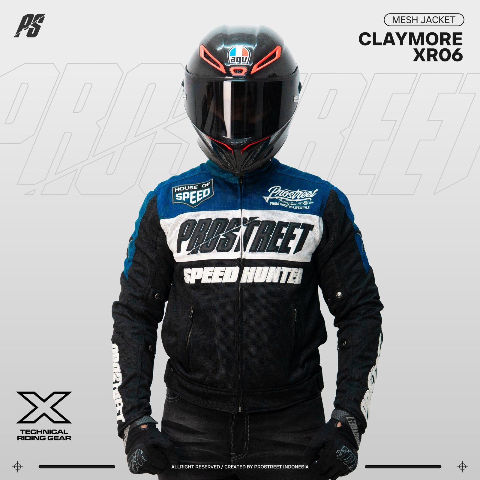 Prostreet Claymore XR06 Mesh Motorcycle Jacket
