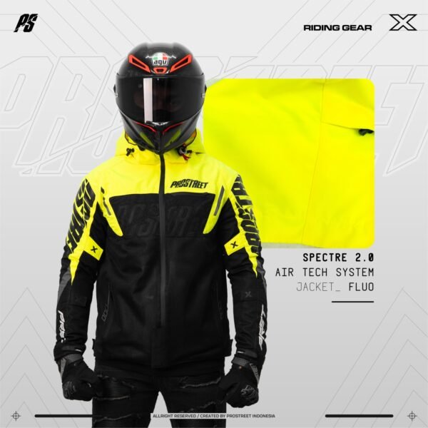 Prostreet Spectre Air Tech System V.2 Fluo Motorcycle Jacket