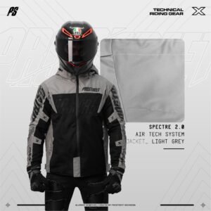 Prostreet Spectre Air Tech System V.2 Light Grey Motorcycle Jacket
