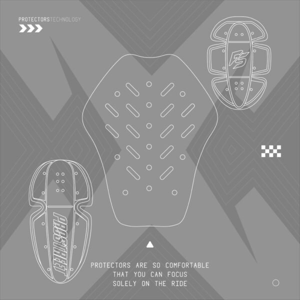 Prostreet Spectre Air Tech System V.2 Light Grey Motorcycle Jacket