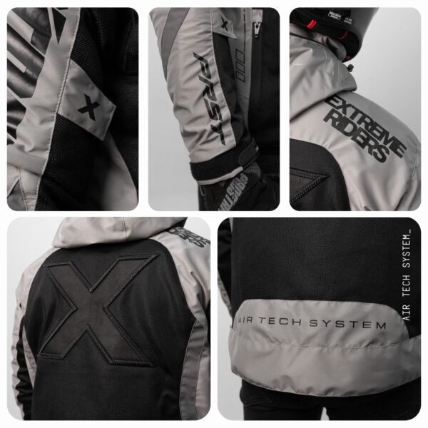 Prostreet Spectre Air Tech System V.2 Light Grey Motorcycle Jacket