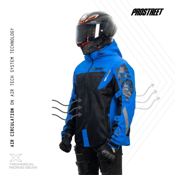 Prostreet Spectre Air Tech System V.2 Blue Motorcycle Jacket