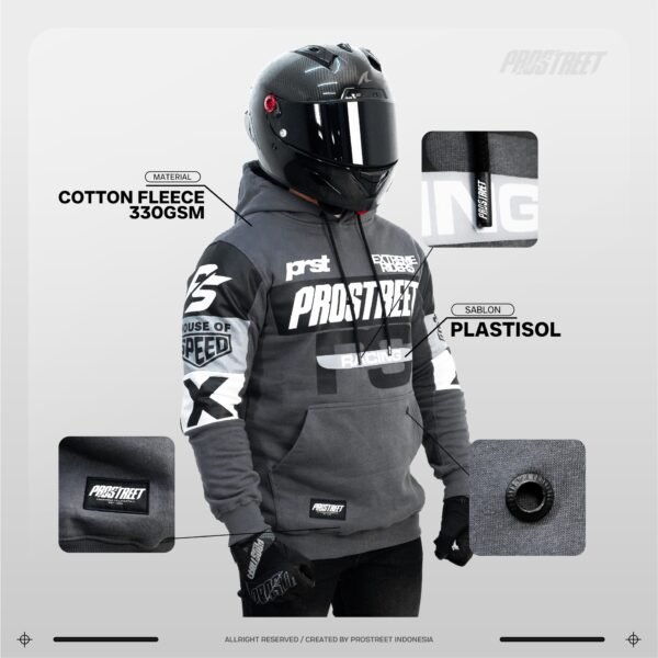 Prostreet Raw X Grey Hoodie