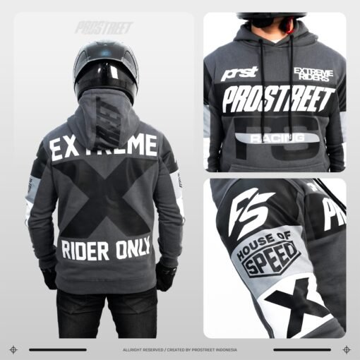 Prostreet Raw X Grey Hoodie
